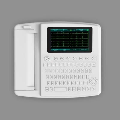 جهاز مخطط كهربية القلب بمستشفى لوحة المفاتيح الكاملة مع طابعة