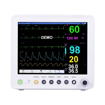 12.1 بوصة قياسية 6 معايير مراقبة المرضى ICU Etco2 شاشة لمسة اختياري