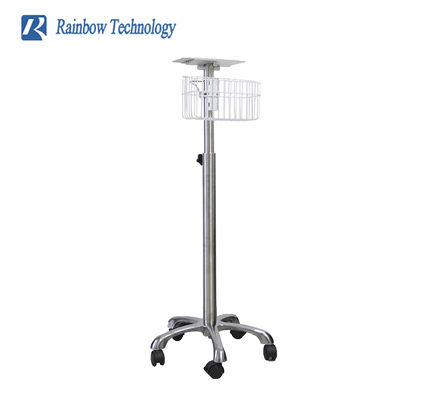 Portable Aluminum Medical Trolley Patient Monitor Trolley for Hospital