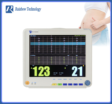 جهاز مراقبة معدل ضربات القلب للجنين محمول 12.1 بوصة 3 معلمات وخفيف الوزن وخالي من الغبار
