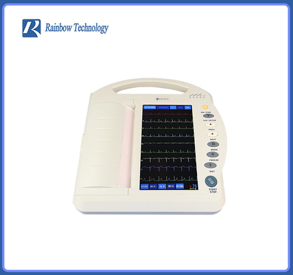 10 بوصة آلة ECG الطبية الملونة LCD أوضاع عمل متعددة للمرضى
