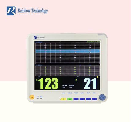 جهاز مراقبة معدل ضربات القلب للجنين معتمد من ISO مضاد ESU مقاس 12.1 بوصة شاشة TFT ملونة