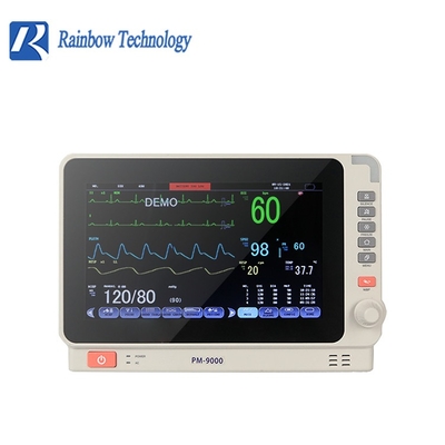 جهاز مراقبة المريض المحمول ISO13485 المعتمد من 6 فقرة مع ضوء صوتي وإنذار بالكلمات