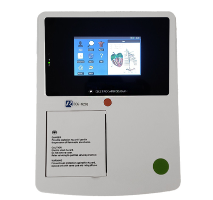 4.3 بوصة الشاشة اللمسية آلة ECG الطبية لمراقبة صحة الجسم شهادة ISO