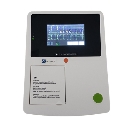 آلة ECG الطبية ذات الرؤوس الواحدة / المتعددة LCD / LED العرض الخفيف / المتوسط / الثقيل