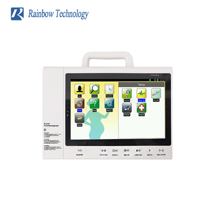 الموجات فوق الصوتية المحمولة دوبلر الجنين OEM المتاحة لشاشة LCD مراقبة قلب الطفل