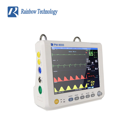 المعدات المستشفى ECG ICU متعدد المعلمات المريض الشاشة المحمولة