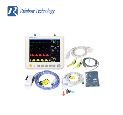 المعدات المستشفى ECG ICU متعدد المعلمات المريض الشاشة المحمولة