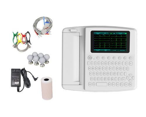 7 بوصة EKG آلة رسم القلب 12 قناة ECG آلة PC ECG البرمجيات