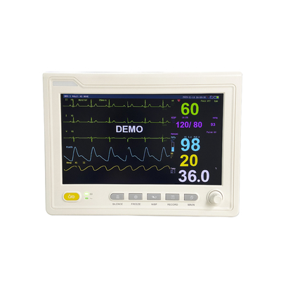 المعدات الطبية متعددة المعايير مراقبة المريض مع مراقبة ECG spo2 ETCO2 NIBP resp tem