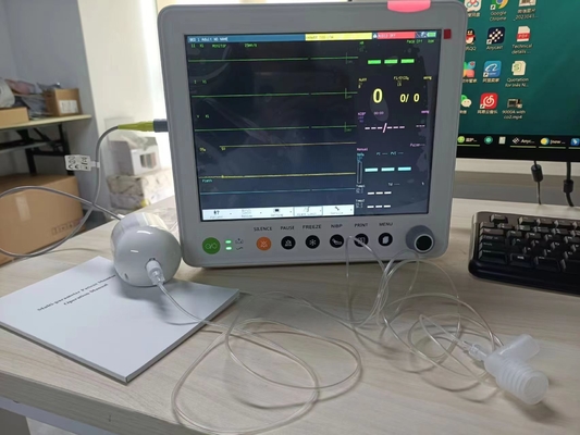 12. 1 بوصة معيار 6 معايير ICU / مراقبة المريض بجانب السرير مع ETCO2