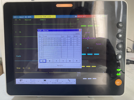 8 بوصة شاشة LCD متعددة المعلمات مراقبة المريض للمستشفى ICU