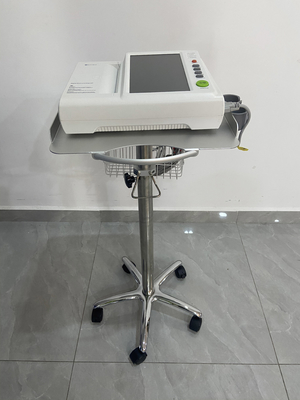 عربة عربة متنقلة مع سطح الطاولة لجهاز ECG الطبي للمستشفى