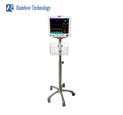 مراقبة المرضى بمعدلات متعددة ICU السعر المستشفى مراقبة المرضى الطبي الجهاز المحمول الوقوف العربة المتحركة