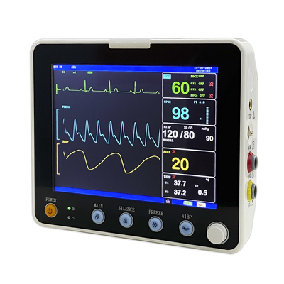 جهاز مراقبة المريض متعدد المعايير المحمول ECG ICU معدات المستشفيات اختيارية ETCO2 نسخة الحيوانات