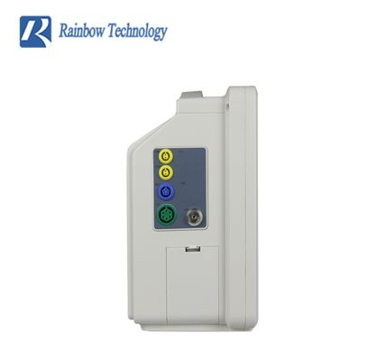 شاشة لمس وشاشة LCD ملونة لمراقبة المريض متعددة المعلمات مقاس 12.1 بوصة محمولة لتخطيط القلب/معدل ضربات القلب/التنفس/تشبع الأكسجين/الضغط غير الغازي/مراقبة درجة الحرارة