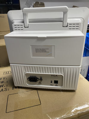 شاشة المريض متعددة المعلمات المحمولة مع ضمان لمدة سنة واحدة 100-240 فولت ~ 50/60 هرتز ومسجل / شاشة تعمل باللمس / 2 IBP / Etco2 اختياري