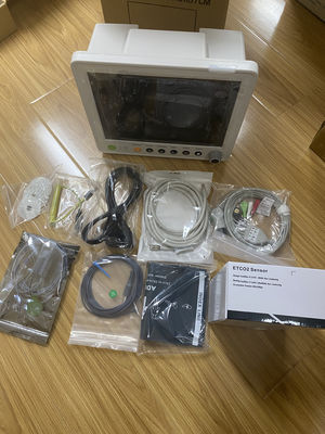 شاشة المريض متعددة المعلمات TFT LCD ملونة مقاس 12.1 بوصة مع ضمان لمدة سنة وتصميم مدمج 30*27*30 سم