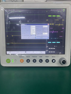 شاشة المريض متعددة المعلمات TFT LCD ملونة مقاس 12.1 بوصة مع ضمان لمدة سنة وتصميم مدمج 30*27*30 سم