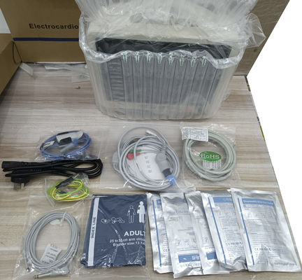 جهاز مراقبة المريض بستة معايير مع عربة بجانب السرير ومصدر طاقة كهربائية وضمان لمدة سنة واحدة