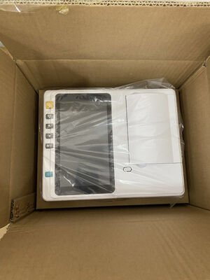 جهاز تخطيط كهربية القلب الرقمي ذو 6 قنوات بشاشة لمس مقاس 7 بوصة وطابعة حرارية للمستشفيات والعيادات